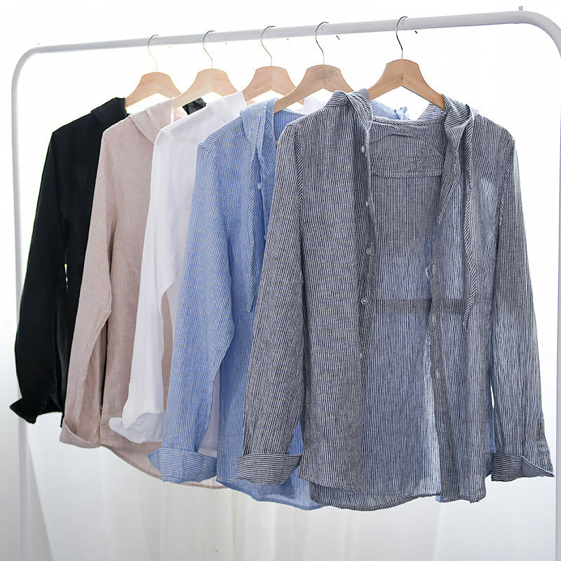 Hooded Linen - Shirt
