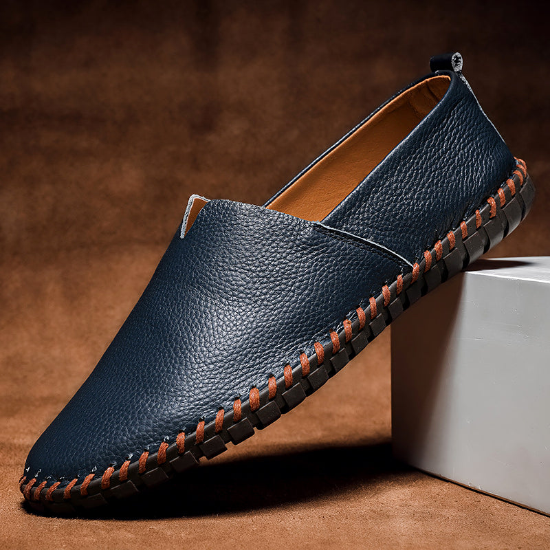 Massimo Leather Slip-On - Loafers