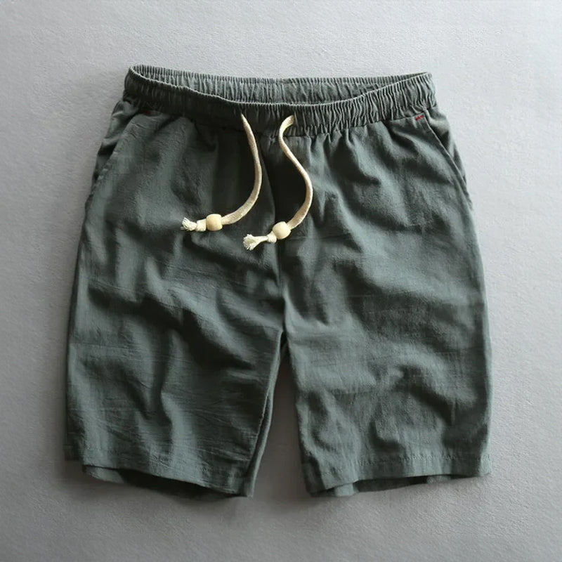 Cotton Drawstring Relaxed Fit - Shorts
