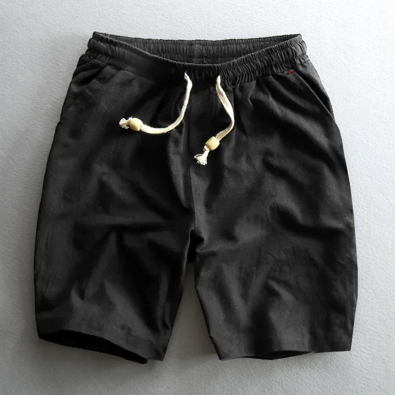 Cotton Drawstring Relaxed Fit - Shorts