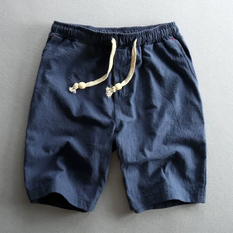 Cotton Drawstring Relaxed Fit - Shorts