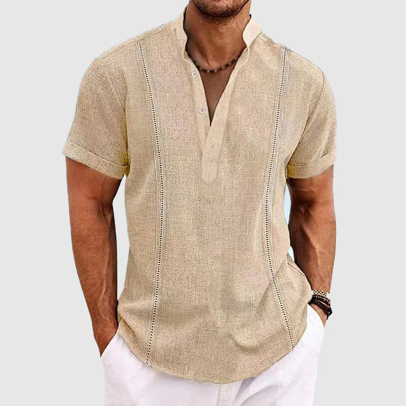 Relaxed Linen Button-Down - Shirt