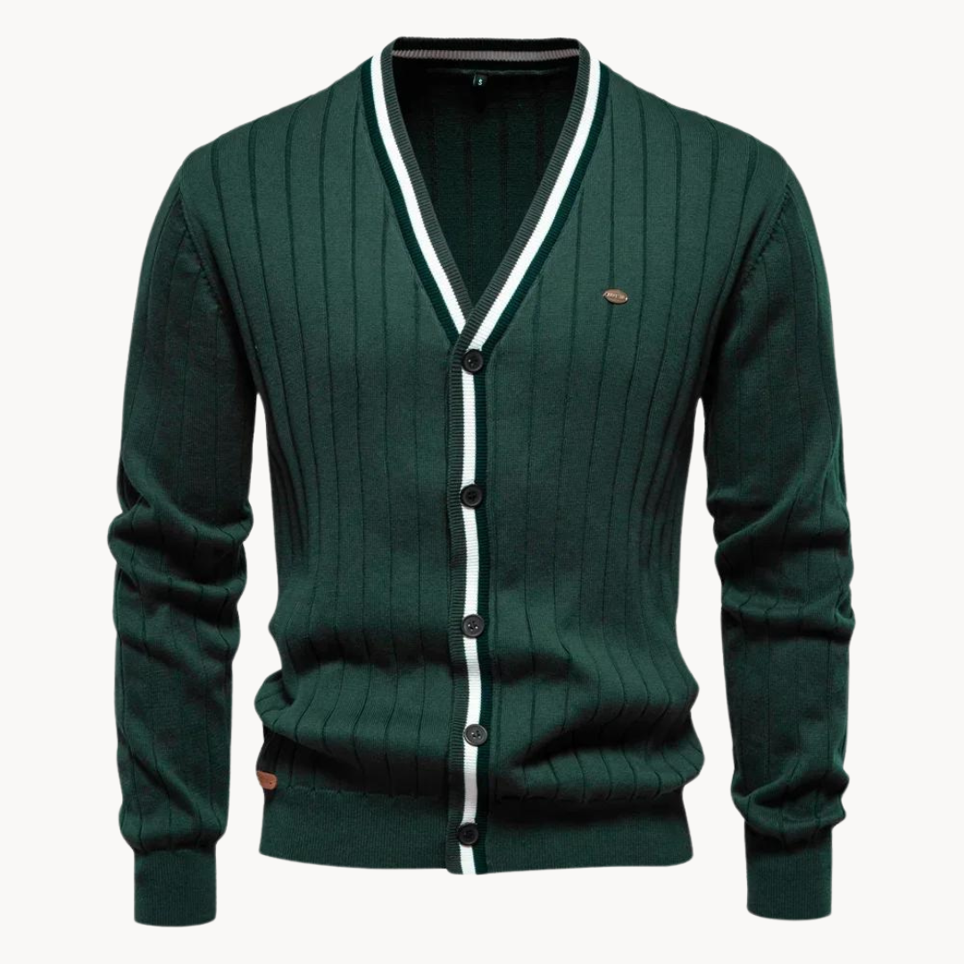 Karim Cotton Knit - Cardigan CASA LARO MEN