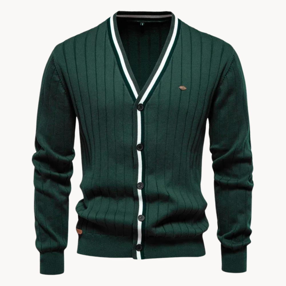 Karim Cotton Knit - Cardigan CASA LARO MEN