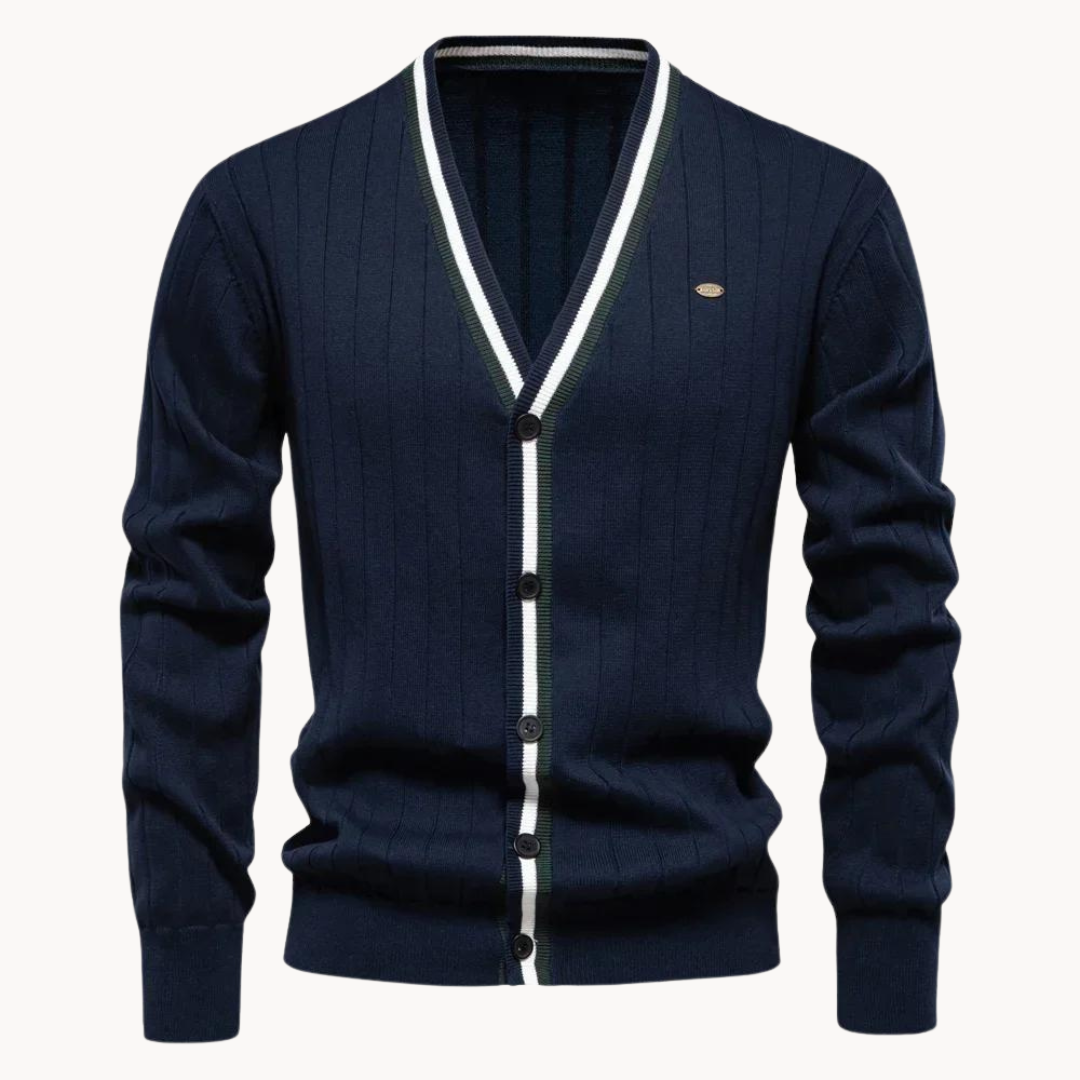 Karim Cotton Knit - Cardigan CASA LARO MEN