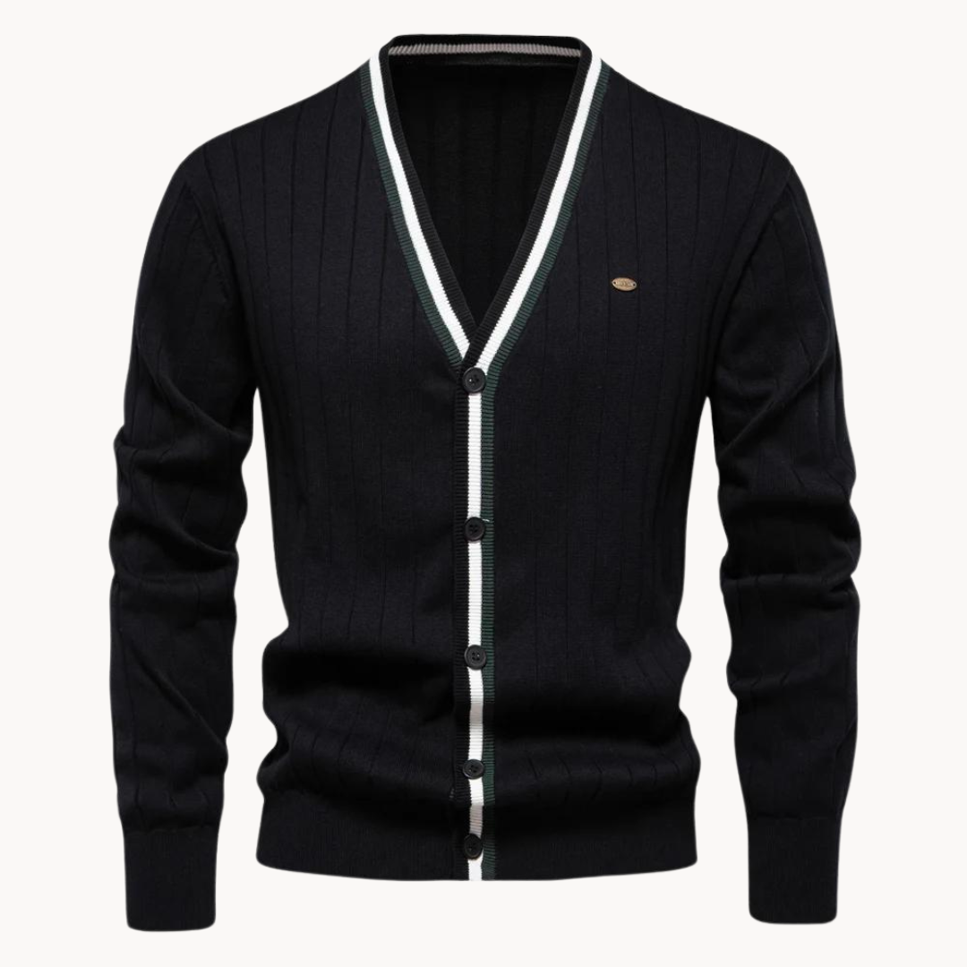 Karim Cotton Knit - Cardigan CASA LARO MEN