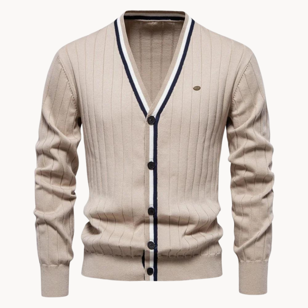 Karim Cotton Knit - Cardigan CASA LARO MEN