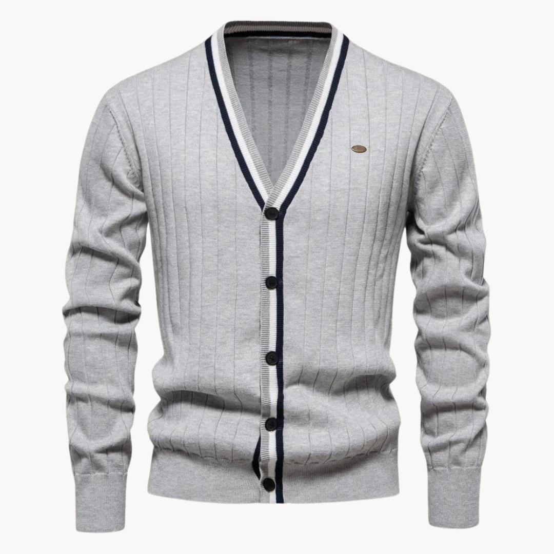 Karim Cotton Knit - Cardigan CASA LARO MEN