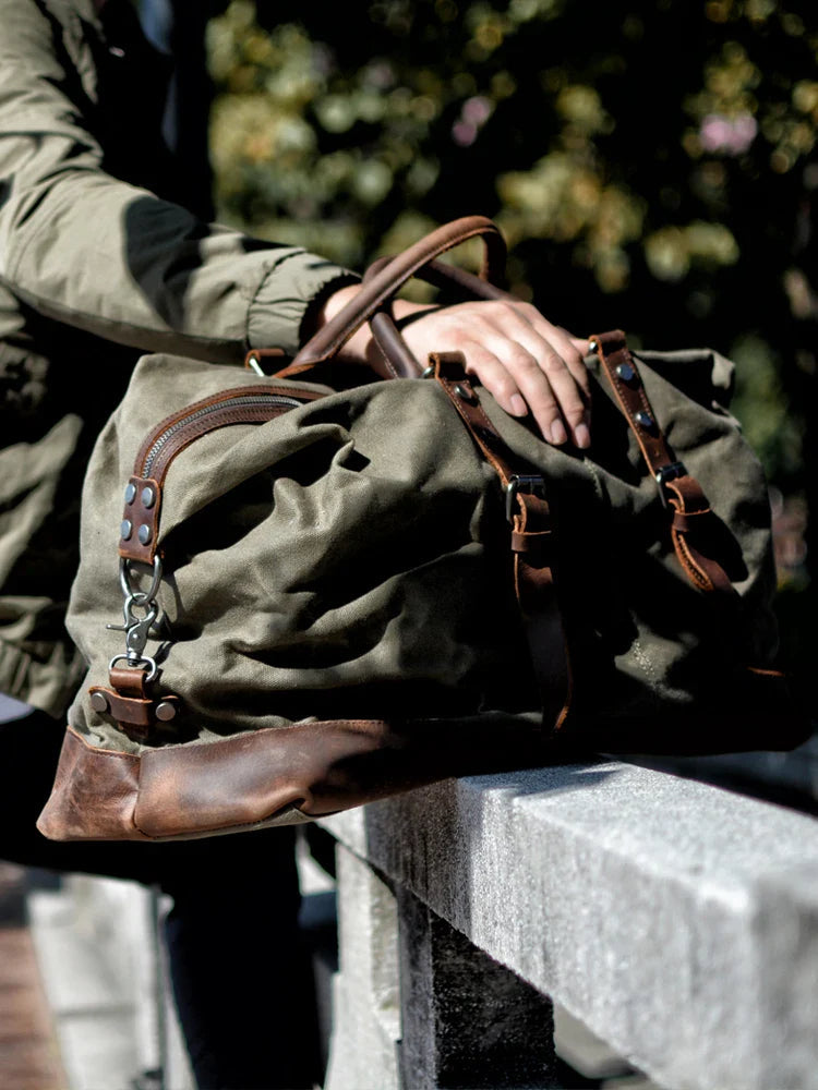 Kingsley Canvas & Leather - Duffle Bag CASA LARO