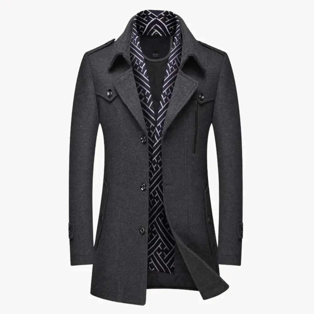 Knox Wool Overcoat - Coat CASA LARO