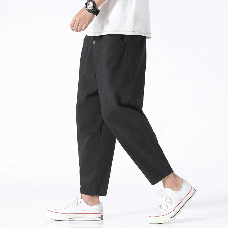 Kyoto Linen Cropped - Pants CASA LARO MEN