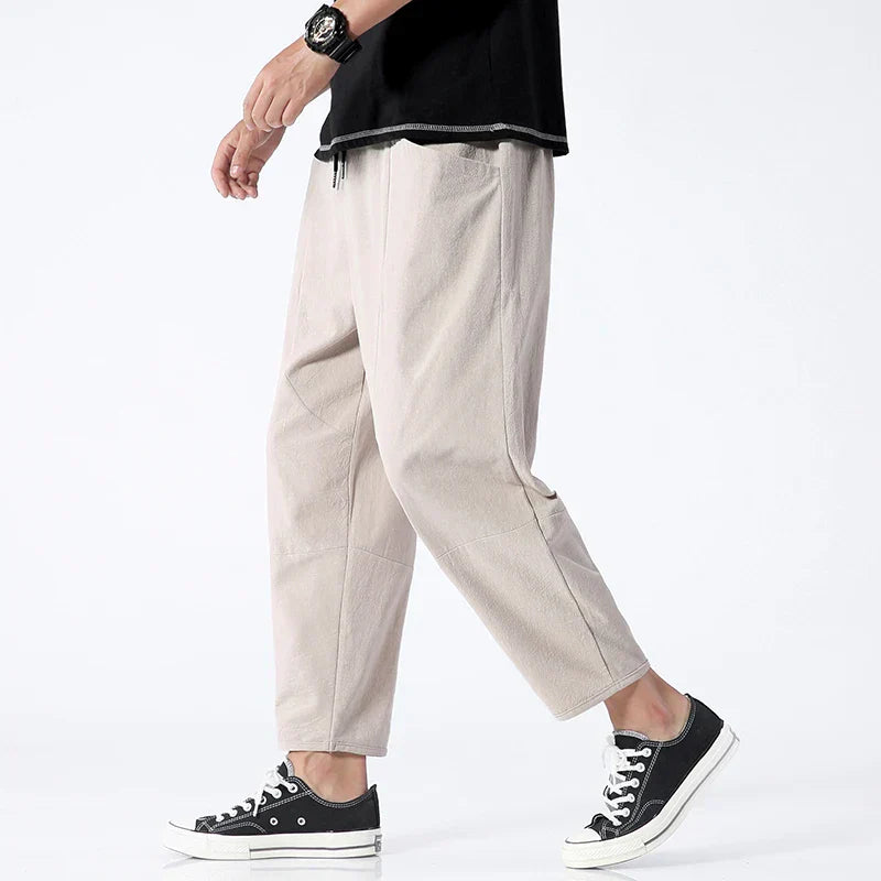 Kyoto Linen Cropped - Pants CASA LARO MEN