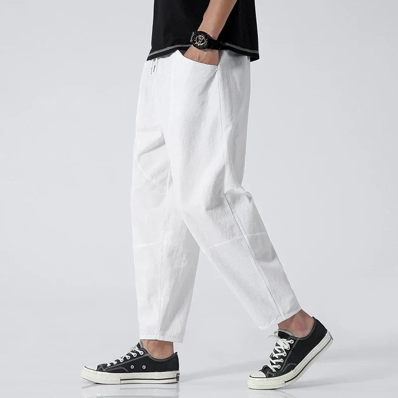 Kyoto Linen Cropped - Pants CASA LARO MEN
