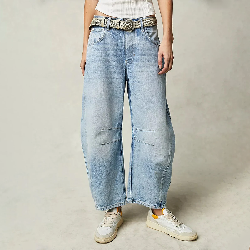 Wide-Leg Denim - Jeans