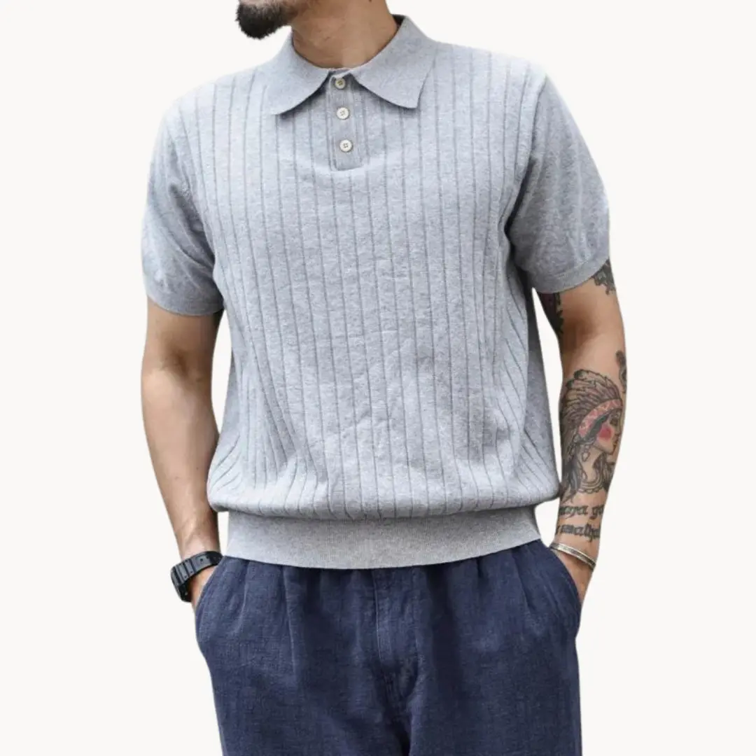 Langston Knit Polo - Polo Shirt CASA LARO