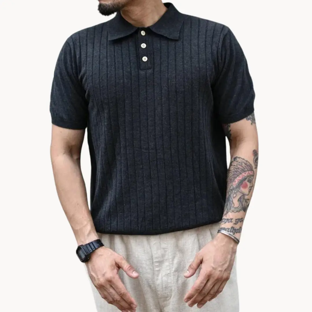 Langston Knit Polo - Polo Shirt CASA LARO