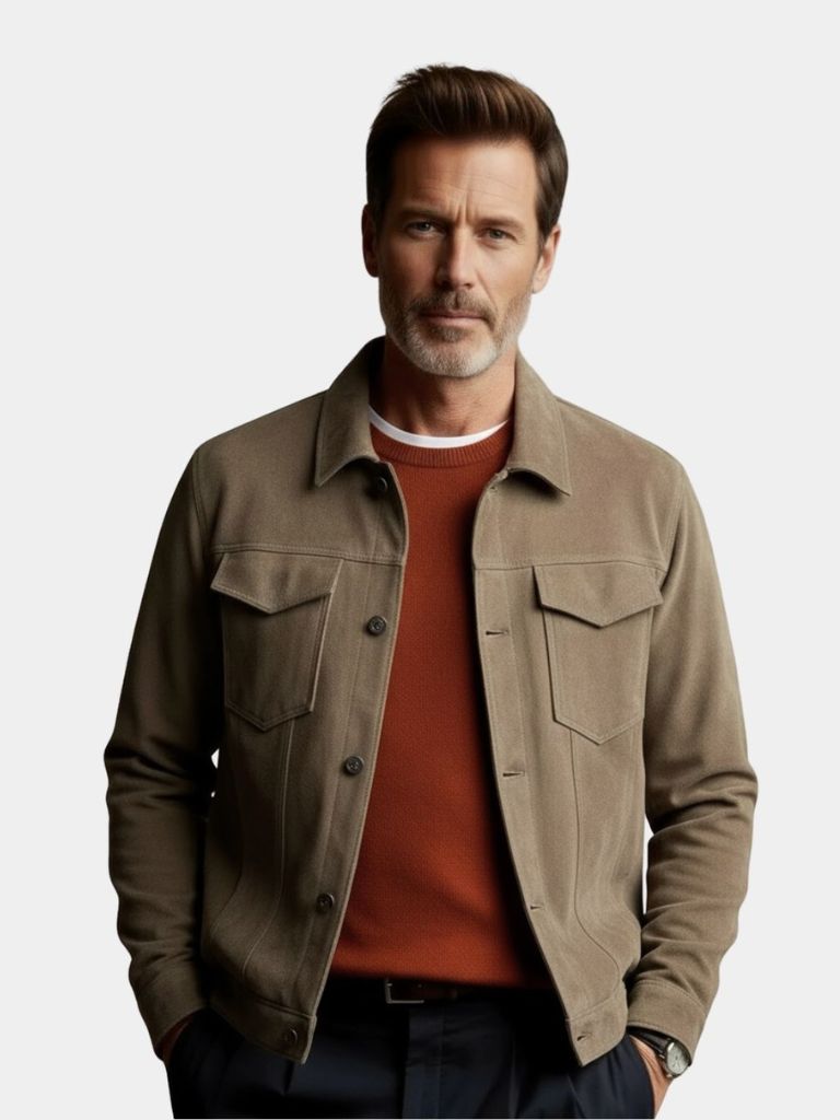 Laurent Leather Aviator Jacket - Casa  Laro CASA LARO
