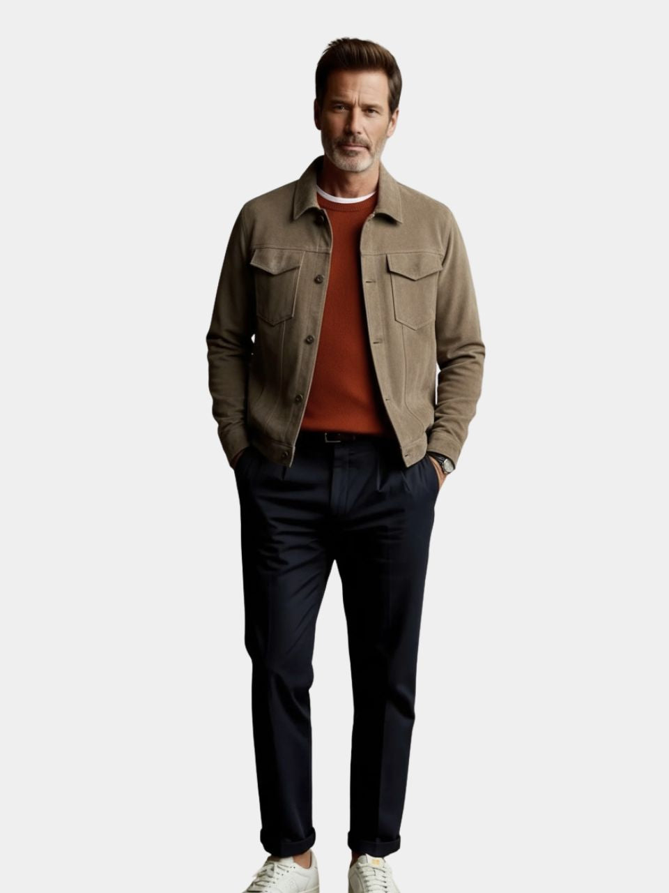 Laurent Leather Aviator Jacket - Casa  Laro CASA LARO