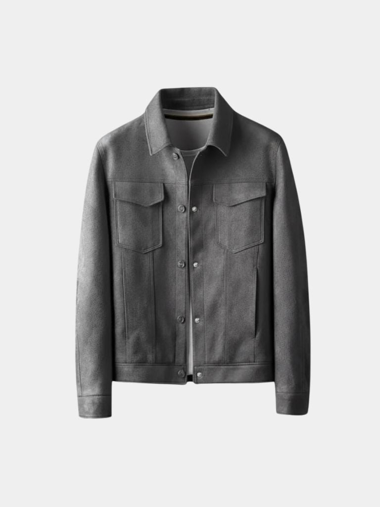 Laurent Leather Aviator Jacket - Casa  Laro CASA LARO
