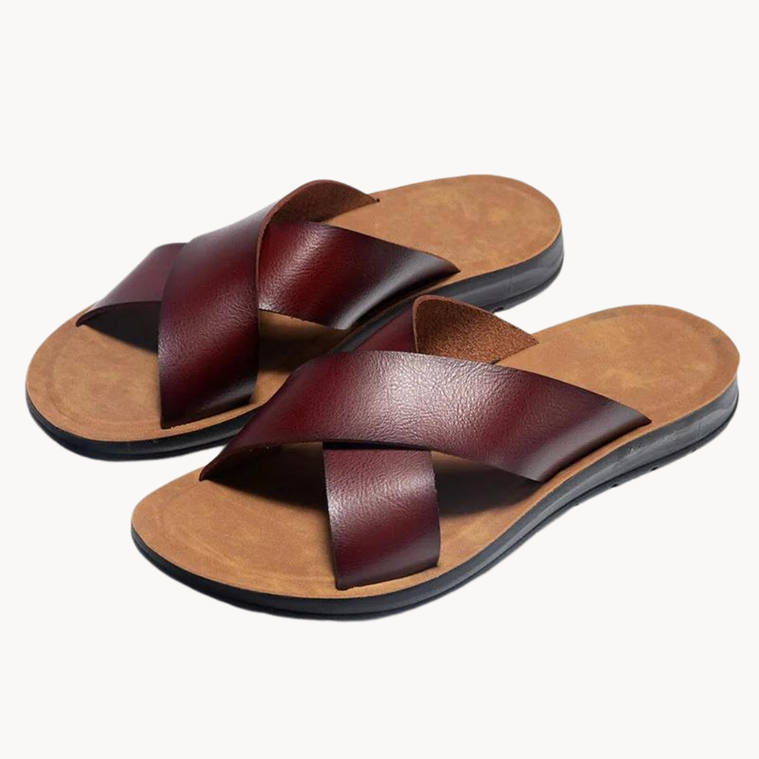 Leather Crossover - Sandal CASA LARO MEN