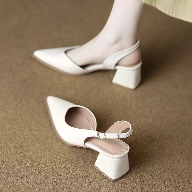 Leather Pointed Stiletto - Heels CASA LARO WOMEN