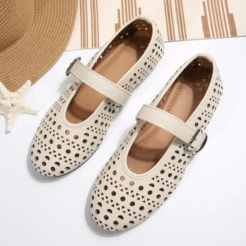 Leather Pointed Toe - Flats CASA LARO WOMEN