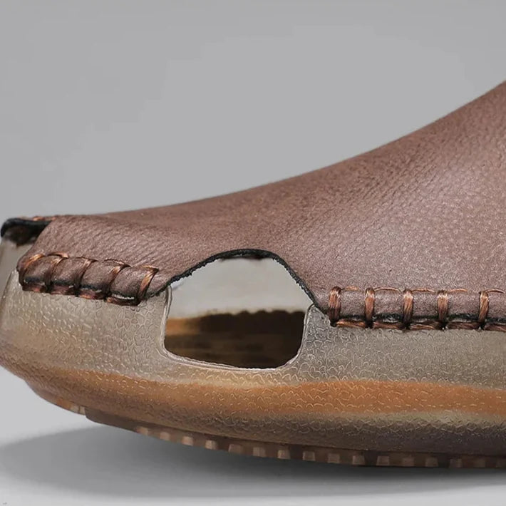 Leather Slip-On - Slides CASA LARO MEN