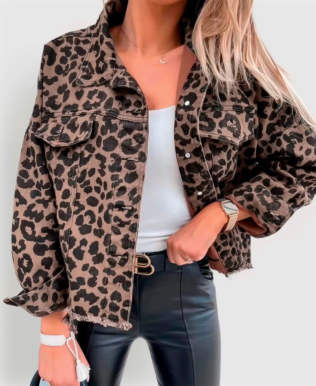 Leopard Print Faux-Fur - Jacket CASA LARO