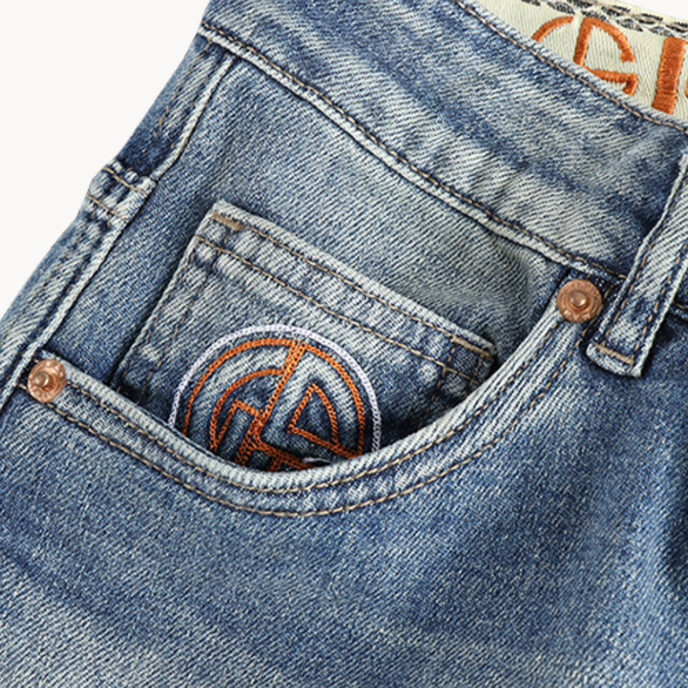 Light Blue Washed Denim - Jeans CASA LARO MEN