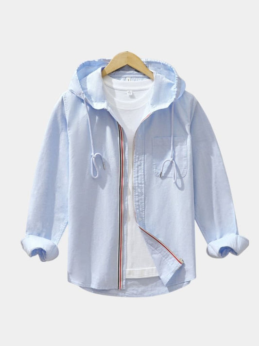 Light Covenant Linen Hooded Shirt  – Casa  Laro CASA LARO