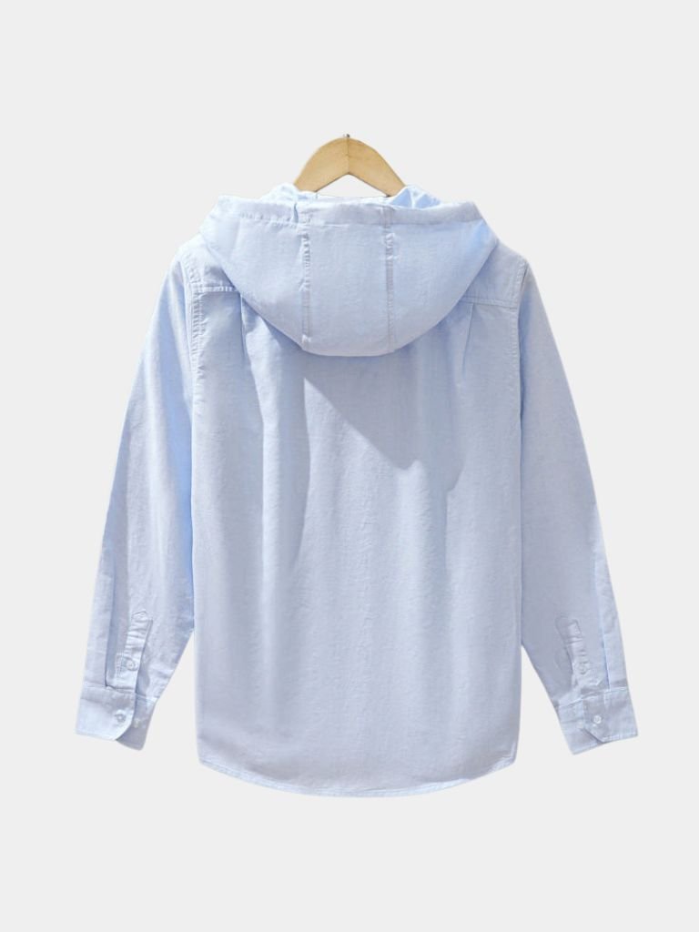 Light Covenant Linen Hooded Shirt  – Casa  Laro CASA LARO