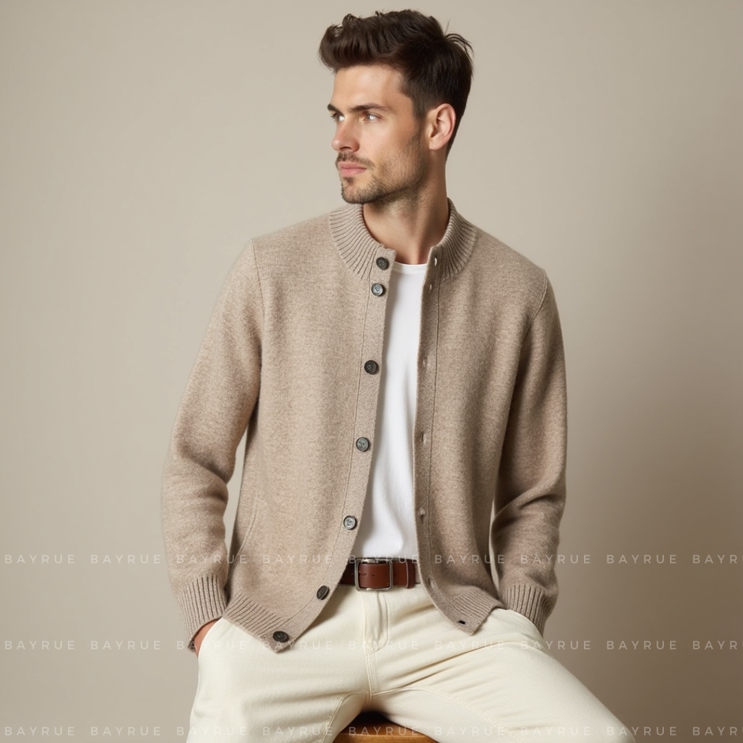 Lightweight Cashmere Knit - Cardigan CASA LARO MEN