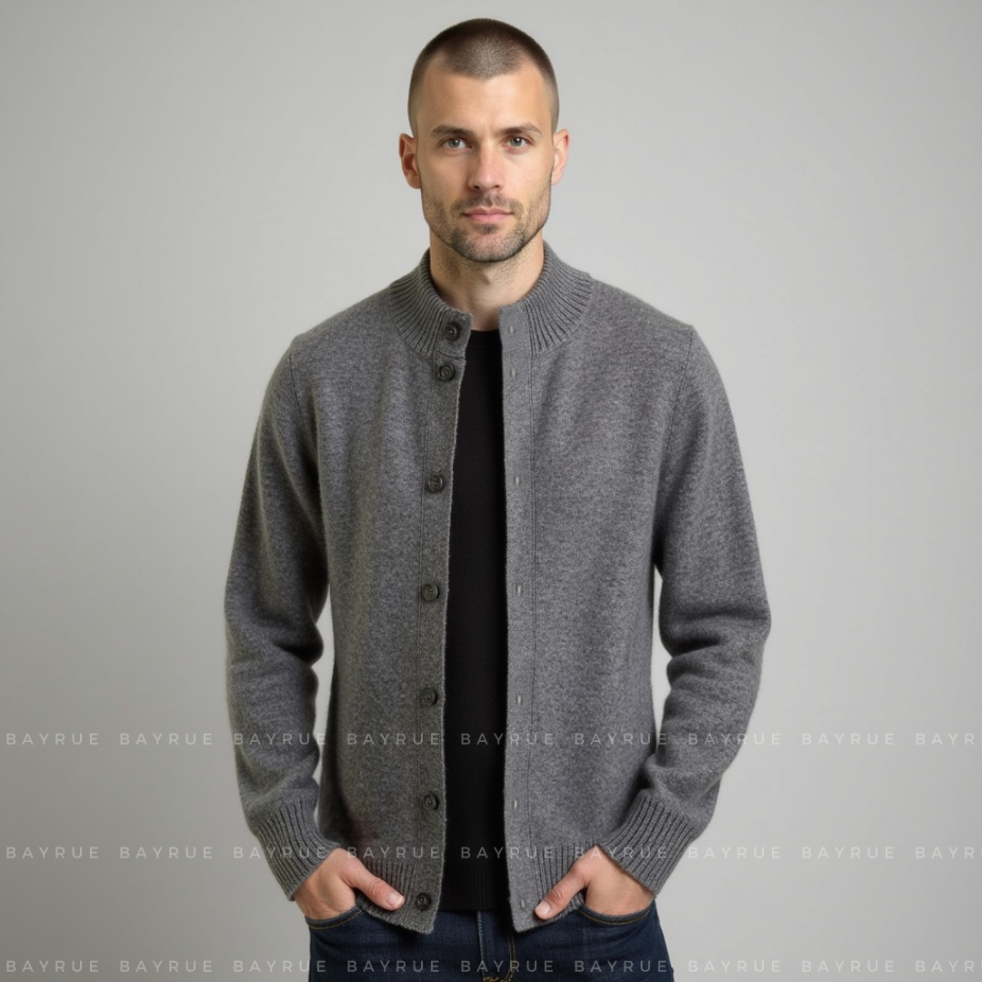 Lightweight Cashmere Knit - Cardigan CASA LARO MEN