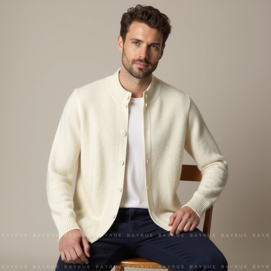 Lightweight Cashmere Knit - Cardigan CASA LARO MEN