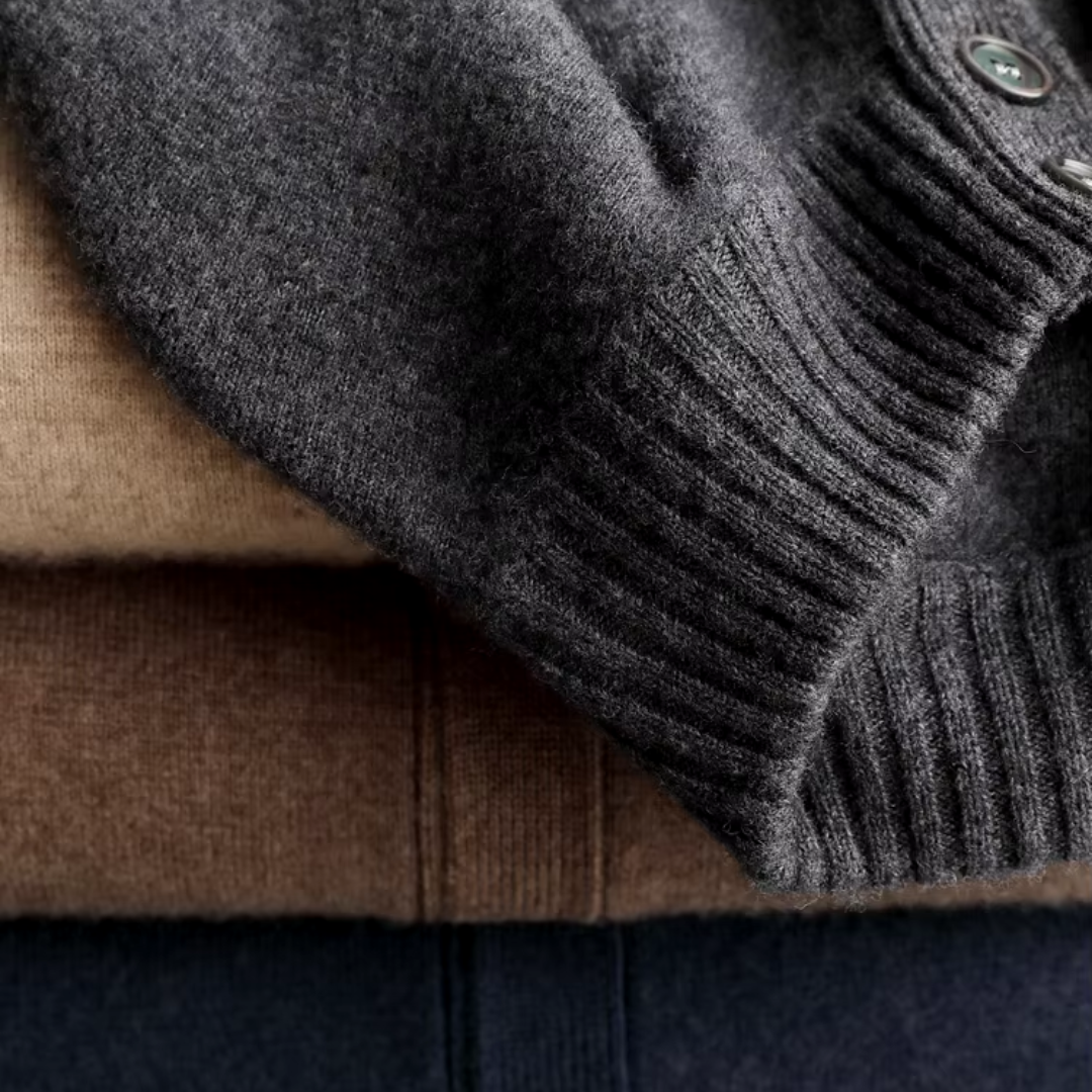 Lightweight Cashmere Knit - Cardigan CASA LARO MEN