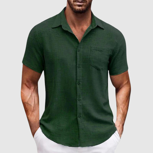 Lightweight Cotton Button-Down - Shirt CASA LARO MEN