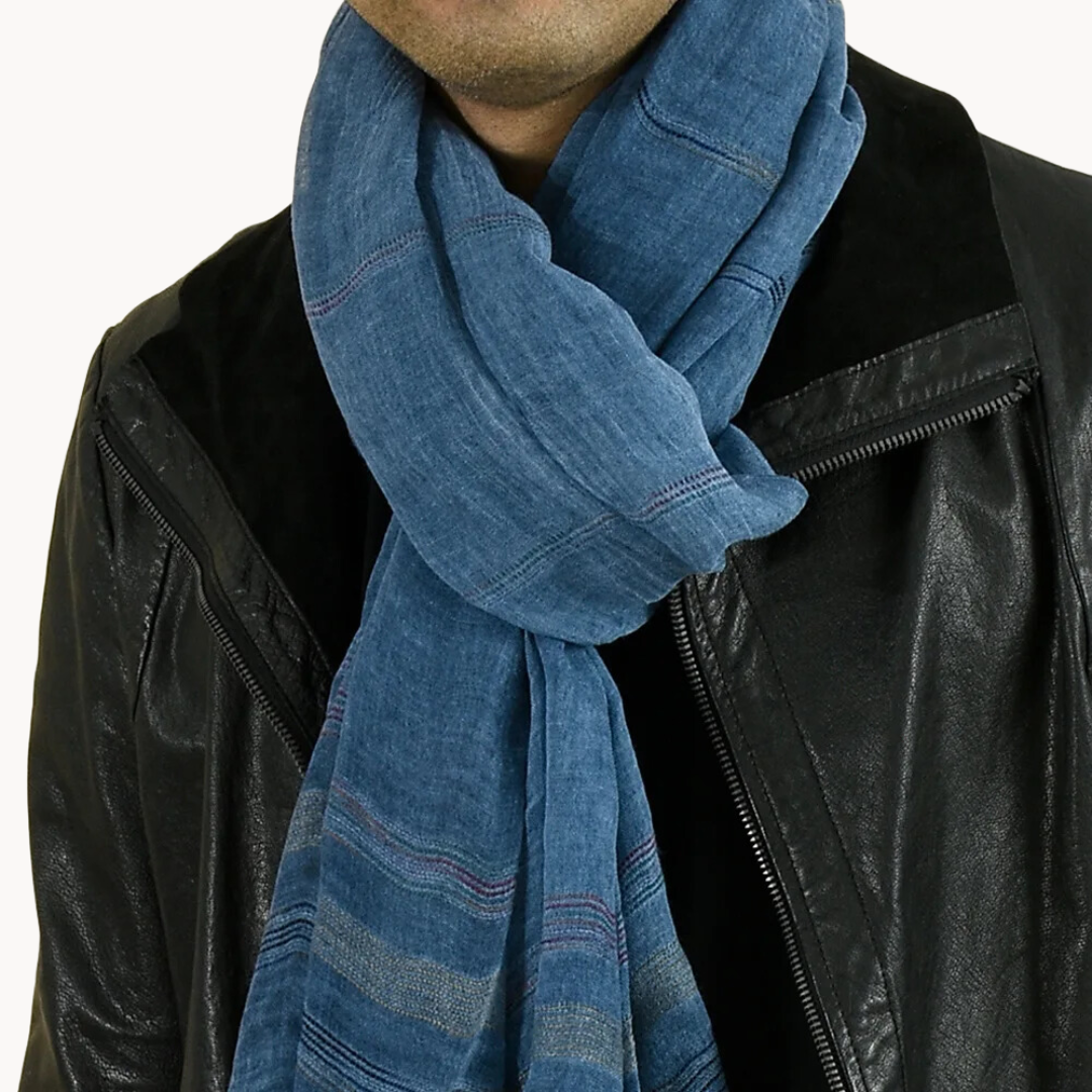 Lightweight Cotton Fringed - Scarf CASA LARO MEN