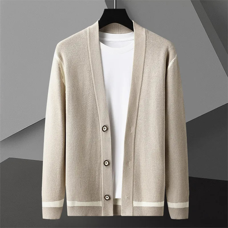 Lightweight Milanese Knit - Cardigan CASA LARO MEN