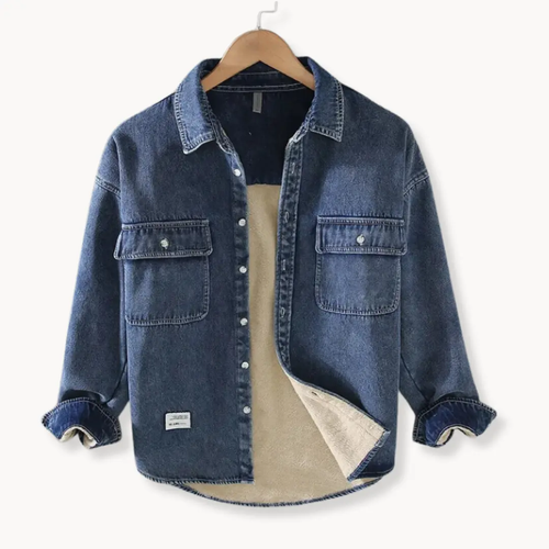 Lined Denim Button-Up - Shirt CAAYWORLD