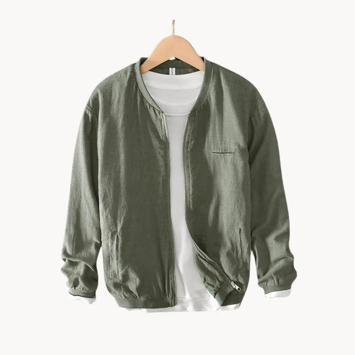 Linen-Blend Bomber - Bomber Jacket CASA LARO