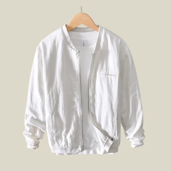Linen-Blend Bomber - Bomber Jacket CASA LARO