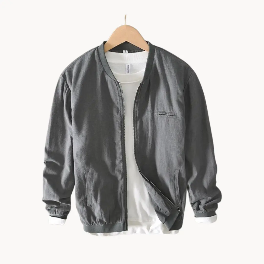 Linen-Blend Bomber - Bomber Jacket CASA LARO