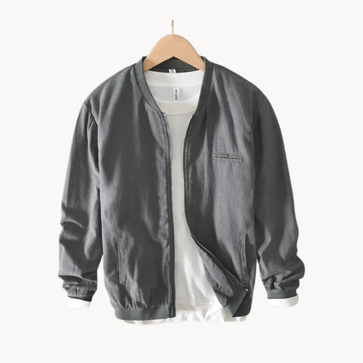 Linen-Blend Bomber - Bomber Jacket CASA LARO