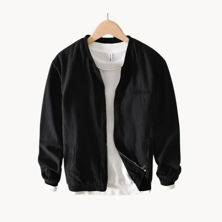 Linen-Blend Bomber - Bomber Jacket CASA LARO