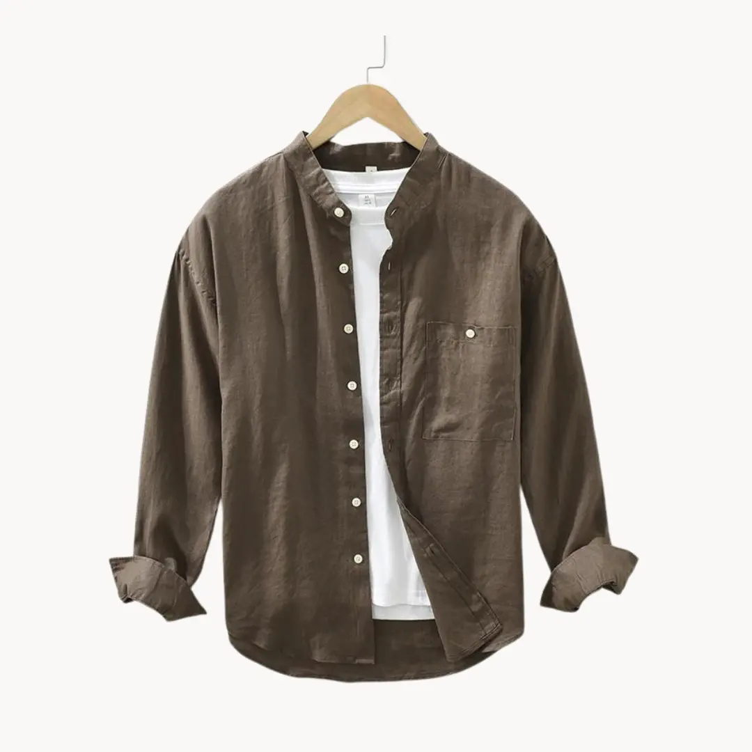 Linen Button-Front - Shirt CASA LARO