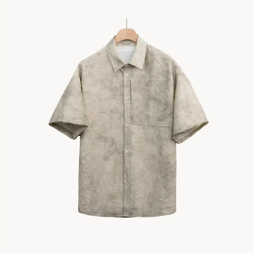 Linen Camp Collar - Shirt CAAYWORLD