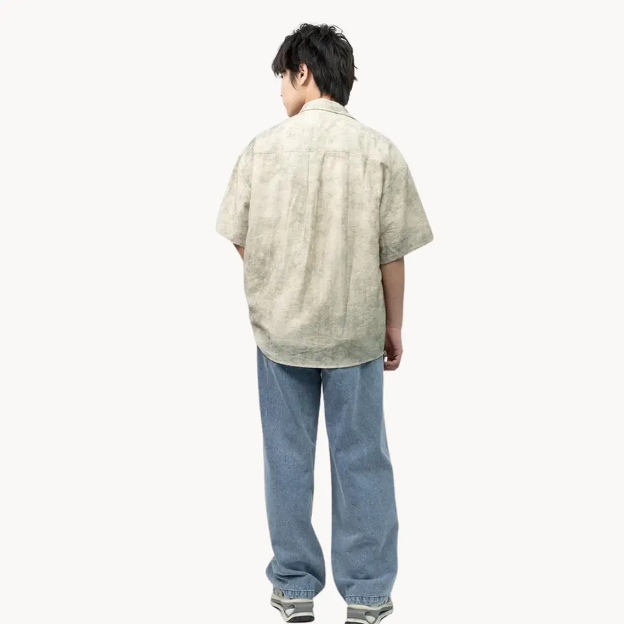 Linen Camp Collar - Shirt CAAYWORLD