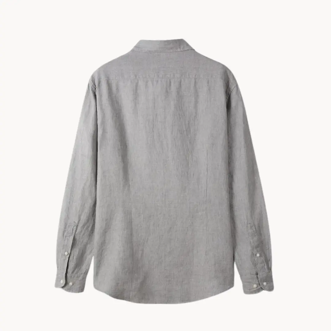 Linen-Cotton Spread Collar - Shirt CASA LARO