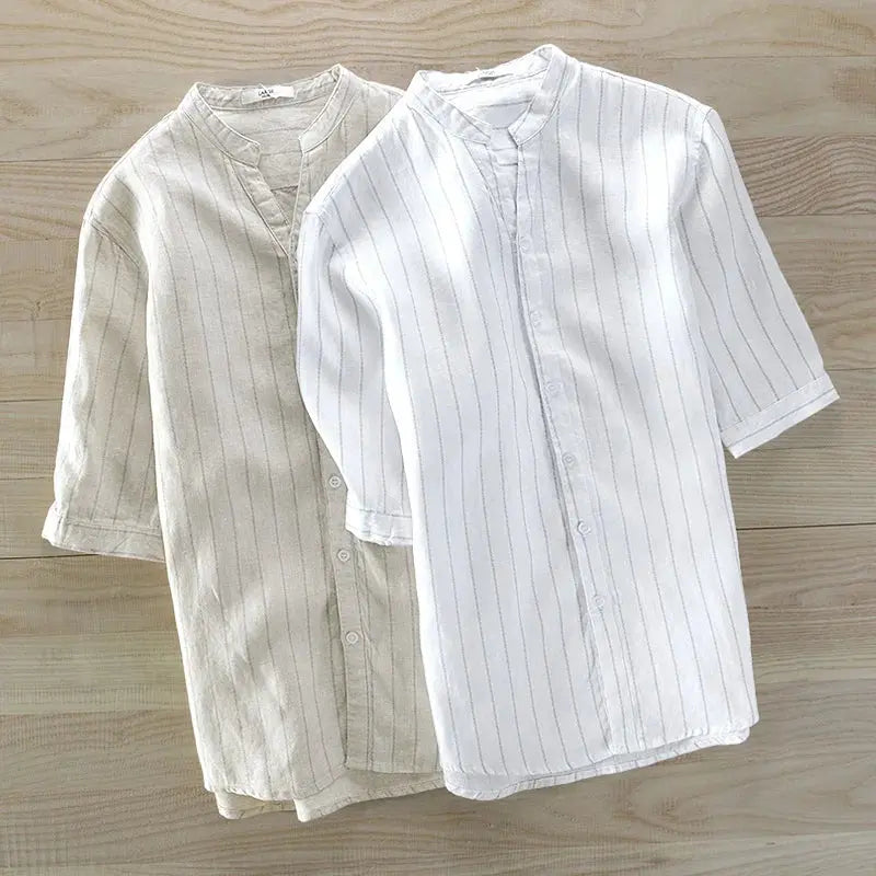 Linen Half Sleeve - Shirt CASA LARO