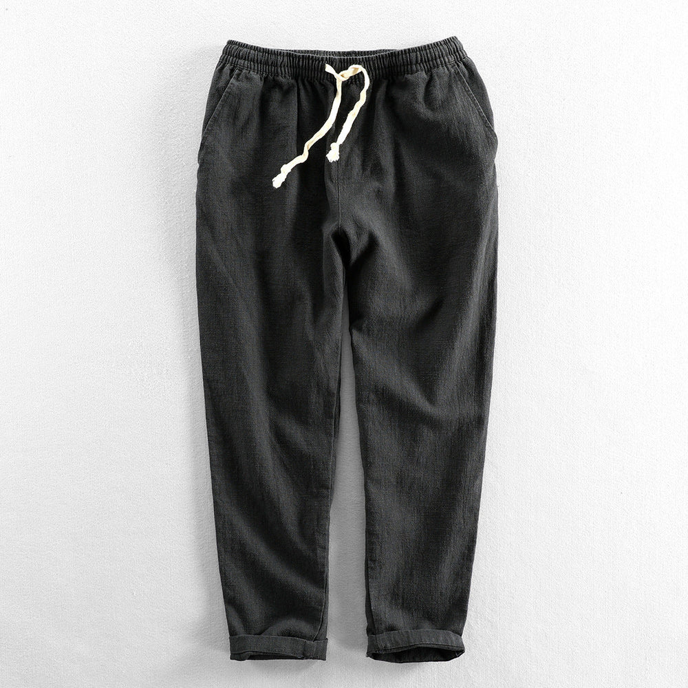 Linen Tailored Straight-Leg - Trousers CASA LARO MEN